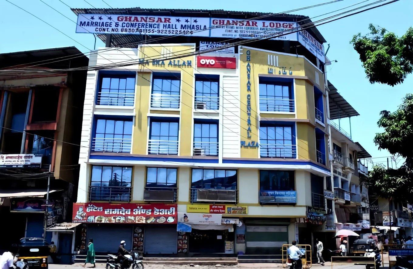 The Ghansar Marriage Hall and Lodge building in Mhasla, Raigad